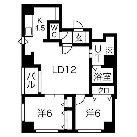 アンディール円山の物件間取画像